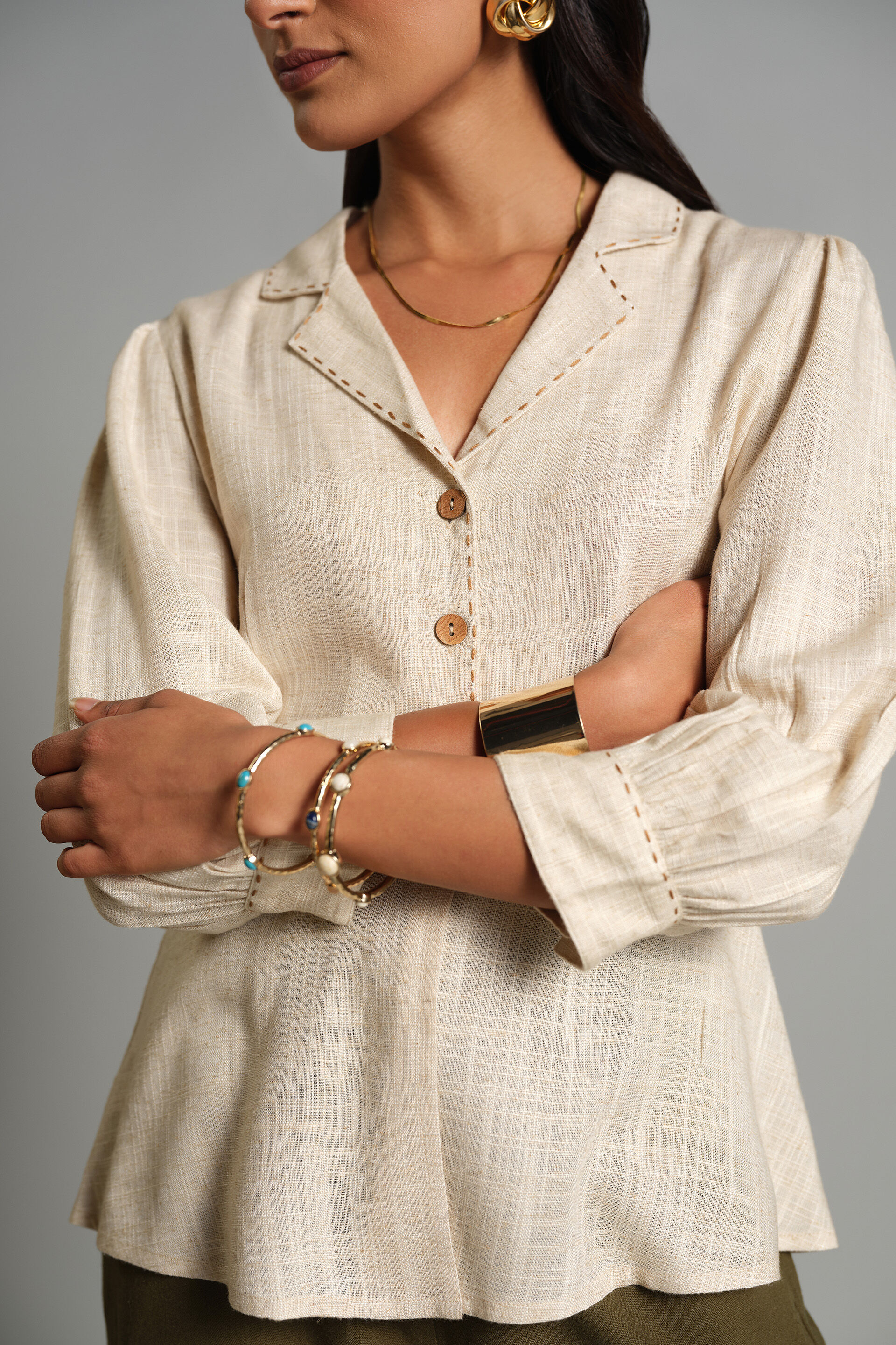 Twirl Top, Natural, image 5